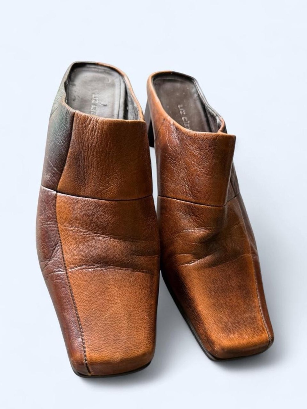 Liz Claiborne Brown Leather Women's Mule Clogs